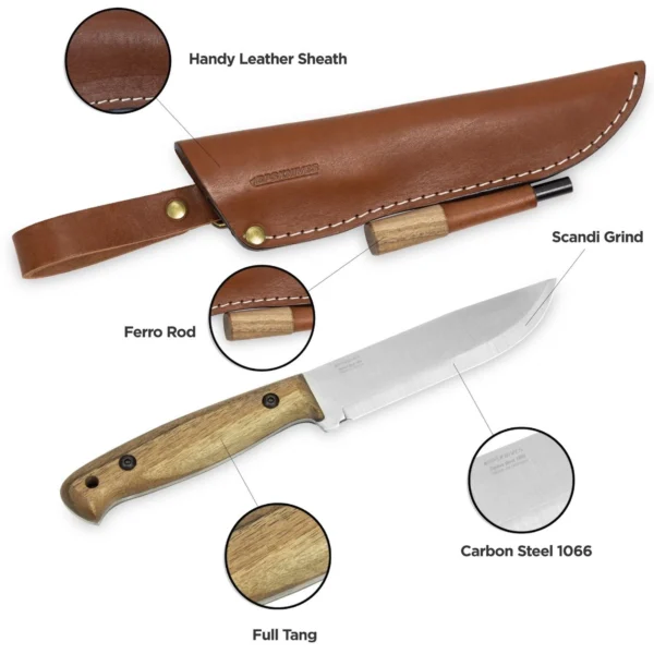 SuMa STEEL & FIRE - HUNTING KNIFE & FERRO ROD - Image 2